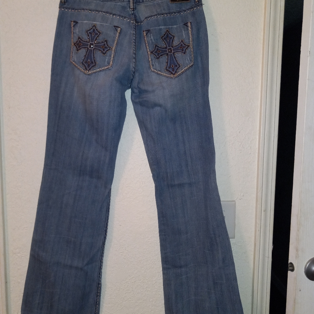Petrol Women's Embroidered Bootcut Jeans - Picture 6 of 9